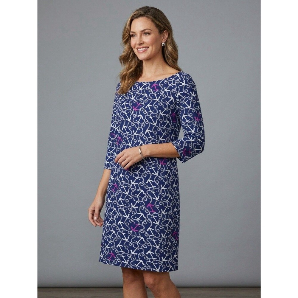 Lilly Pulitzer Women’s Blue Anchor Dress Size Medium